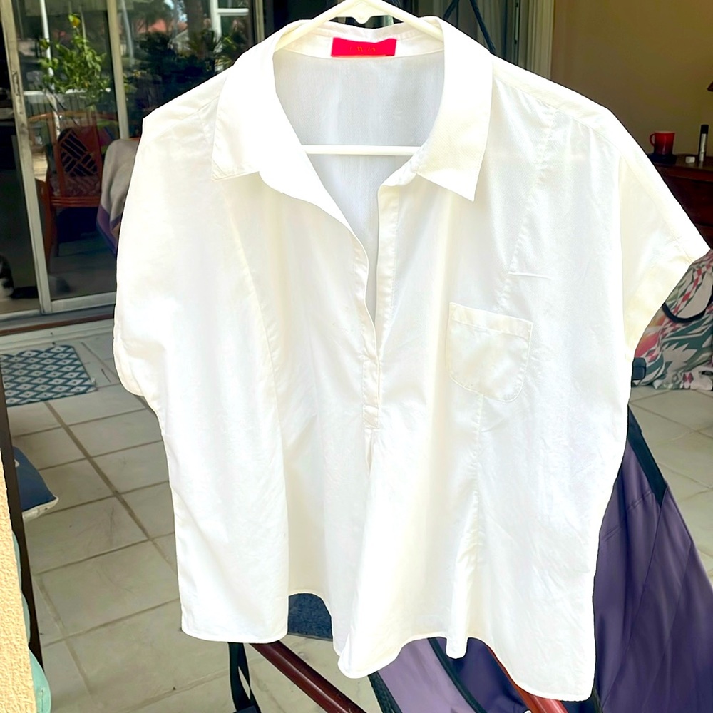 LAVIA  white cotton blend made in Italy